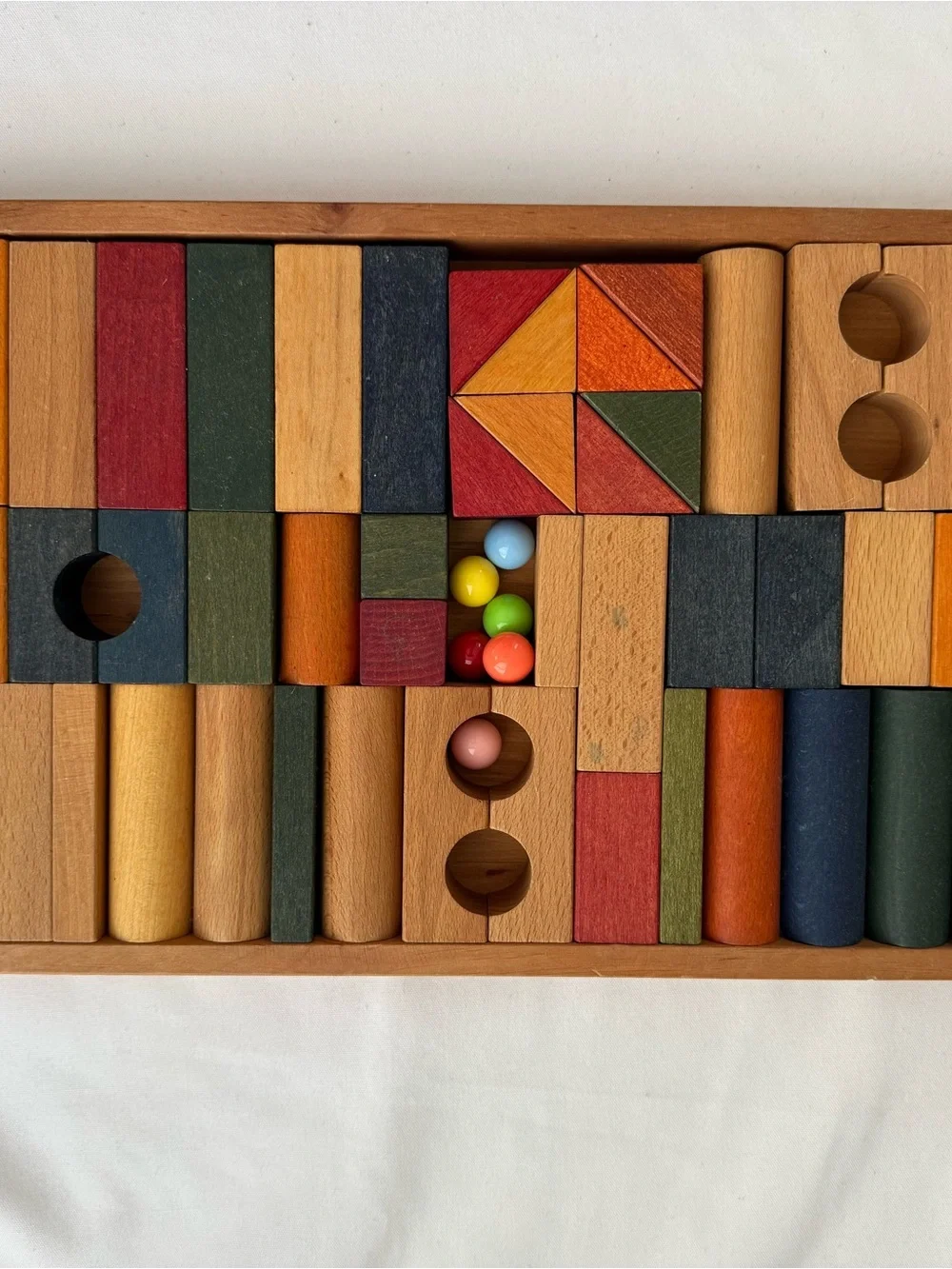Wooden Colorful Stacking Blocks Set for Kids